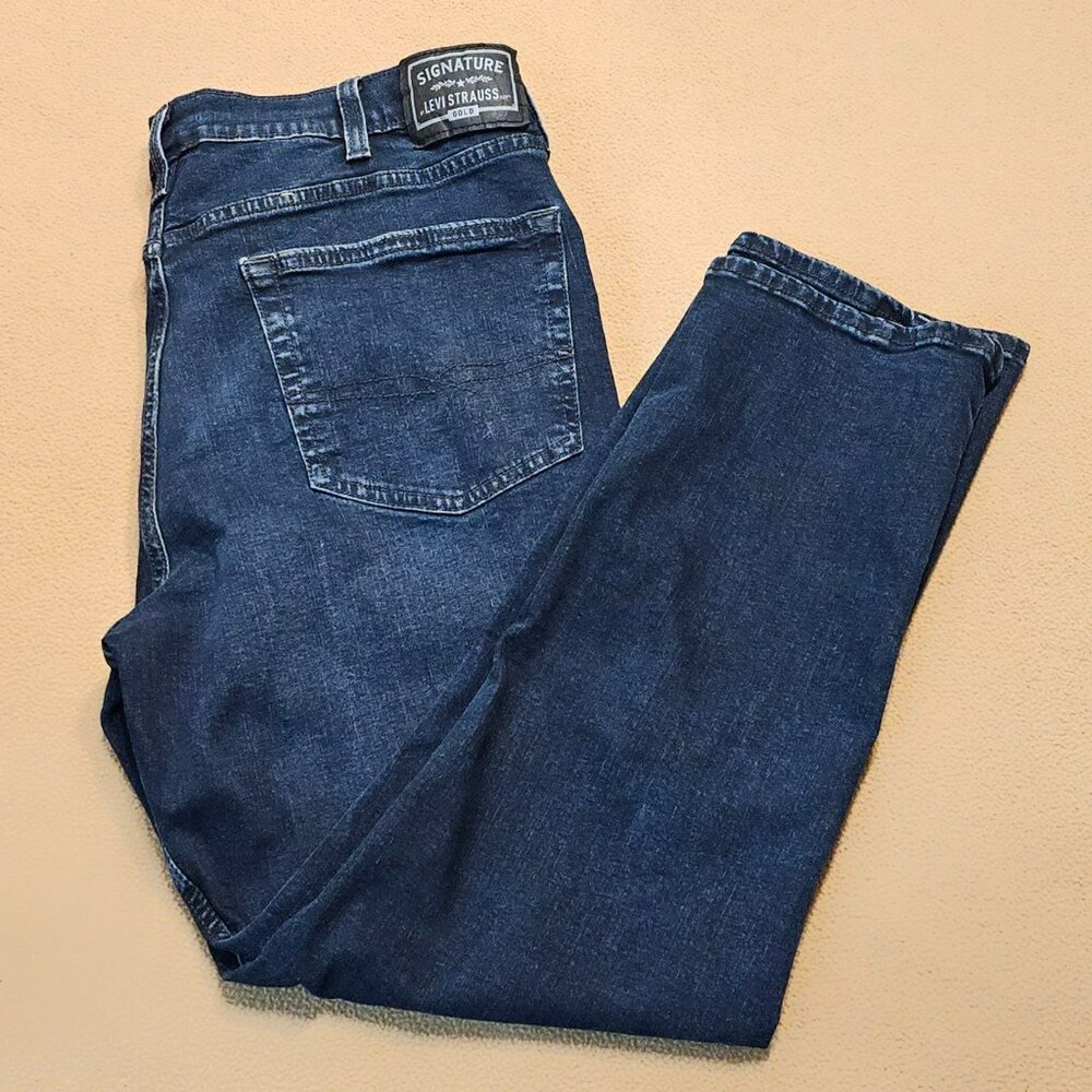 Men's W38 x L29 Signature by Levi Strauss & Co. Denim Straight Leg (JN102)